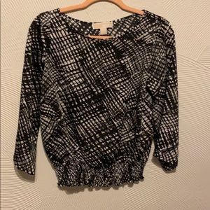 Michael Kors Black and White Blouse